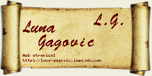 Luna Gagović vizit kartica